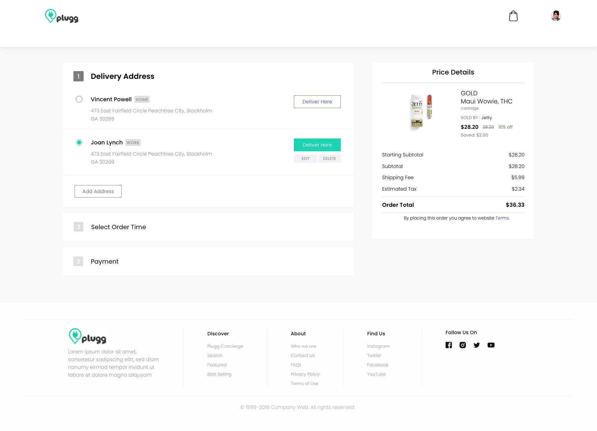 Plugg saved address book
