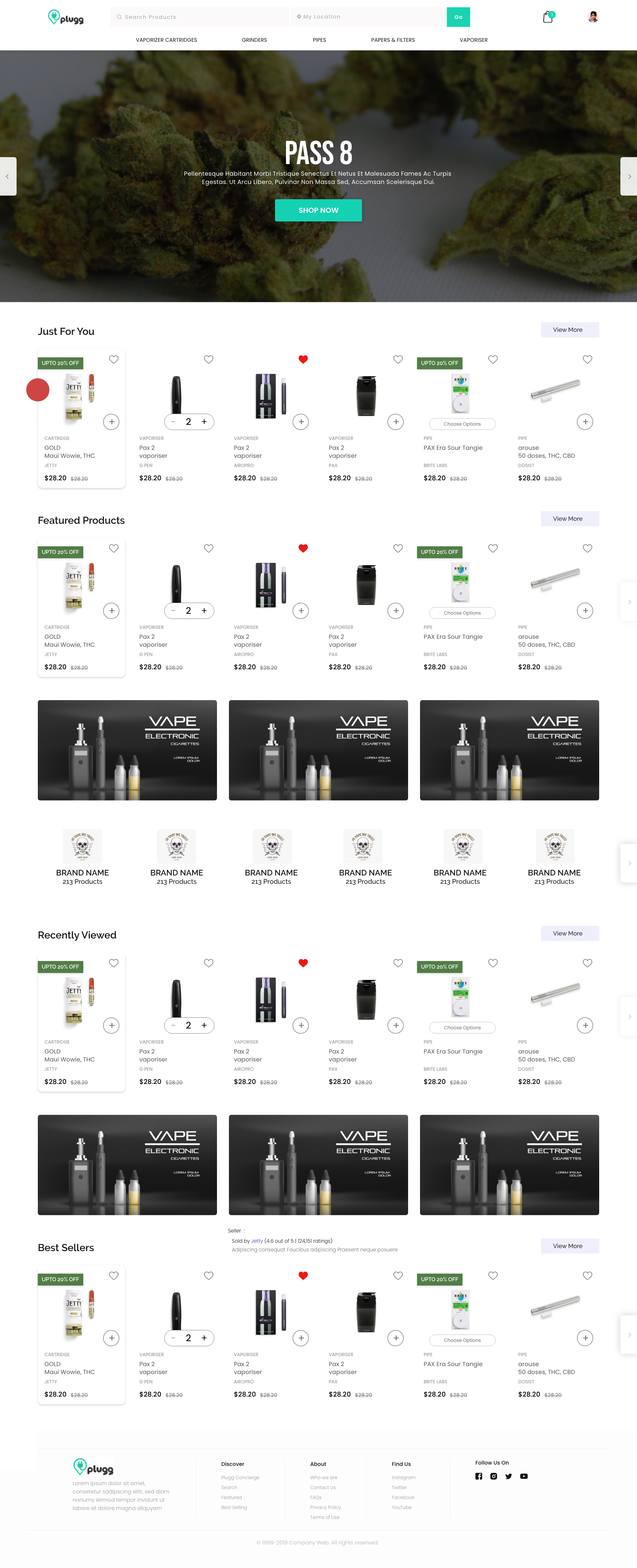 Plugg desktop storefront